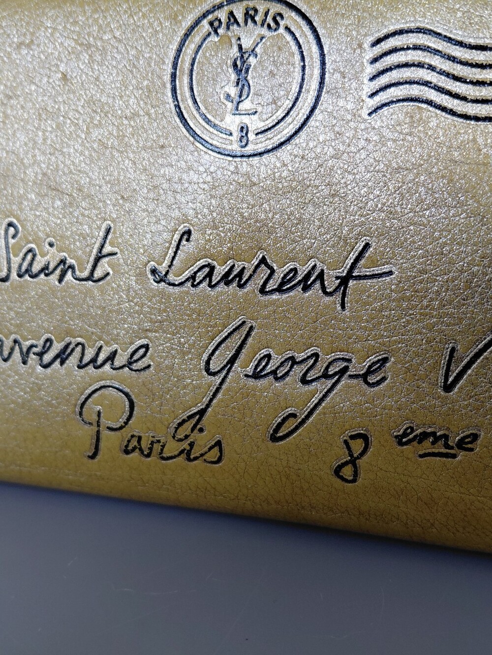 Yves Saint Laurent Metallic Gold Wallet - Picture 2 of 10
